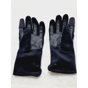 Velvet Women's Gloves With 2 Open Fingers For Smartphone, Size L Insulated